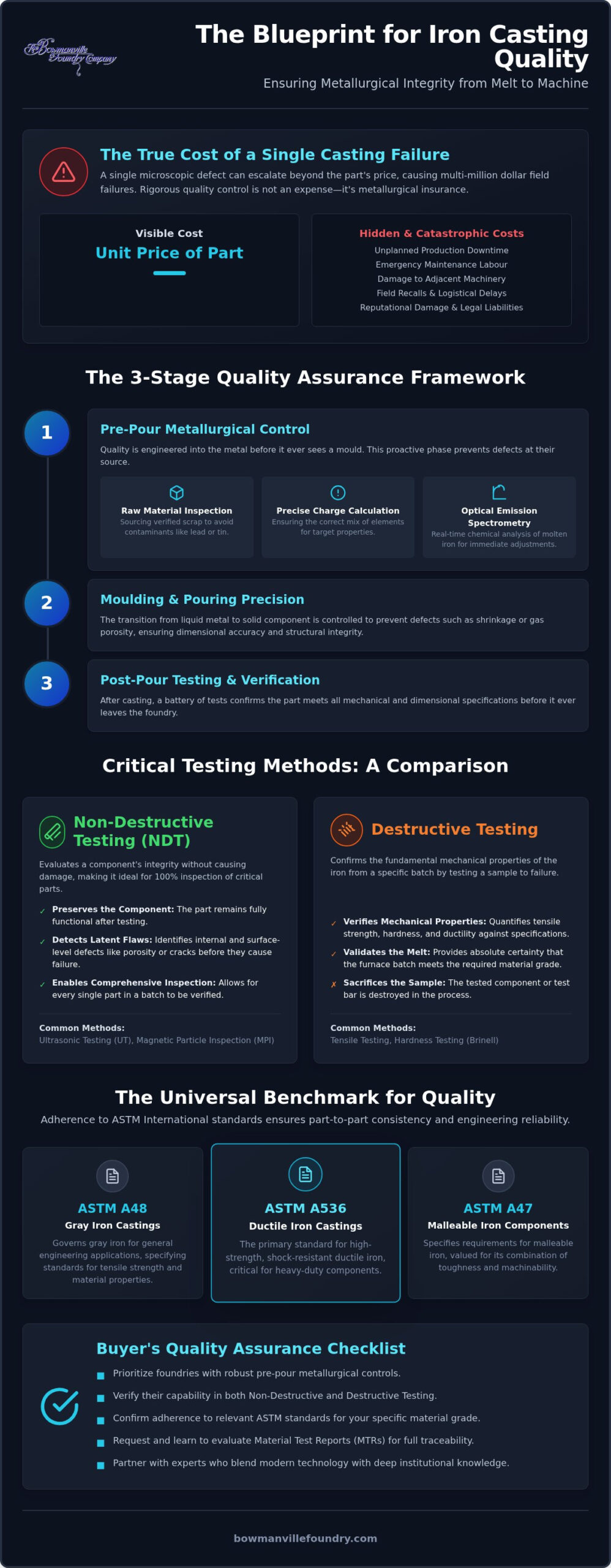 Iron Casting Quality Control: A Guide to Engineering Industrial Reliability