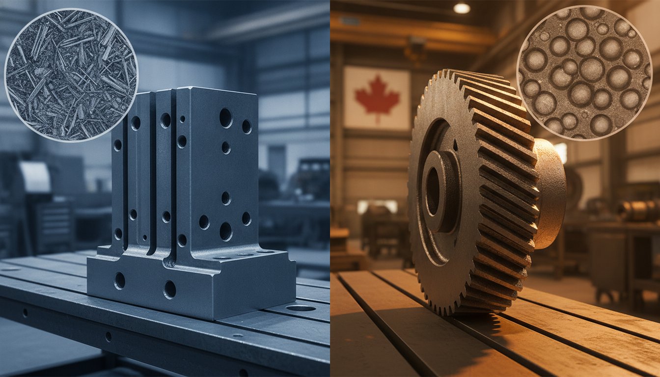 Ductile Iron vs. Gray Iron: A Canadian Engineering Selection Guide