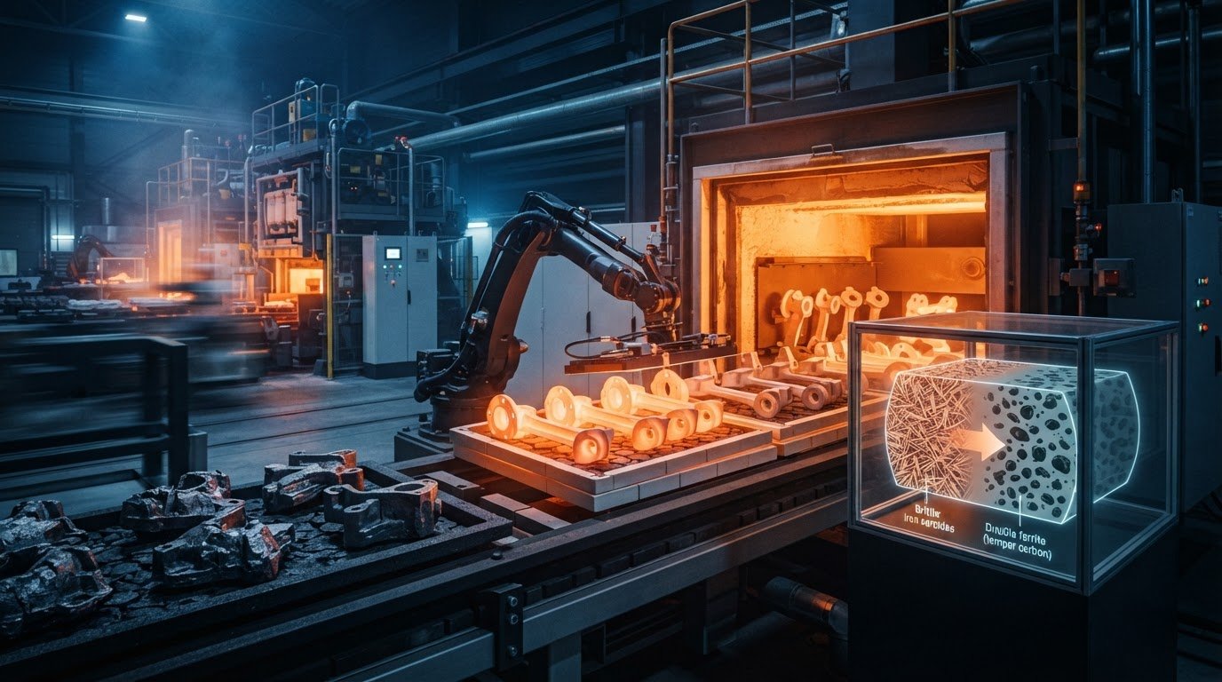 Malleablizing: How Heat Treatment Converts White Iron into Malleable Iron