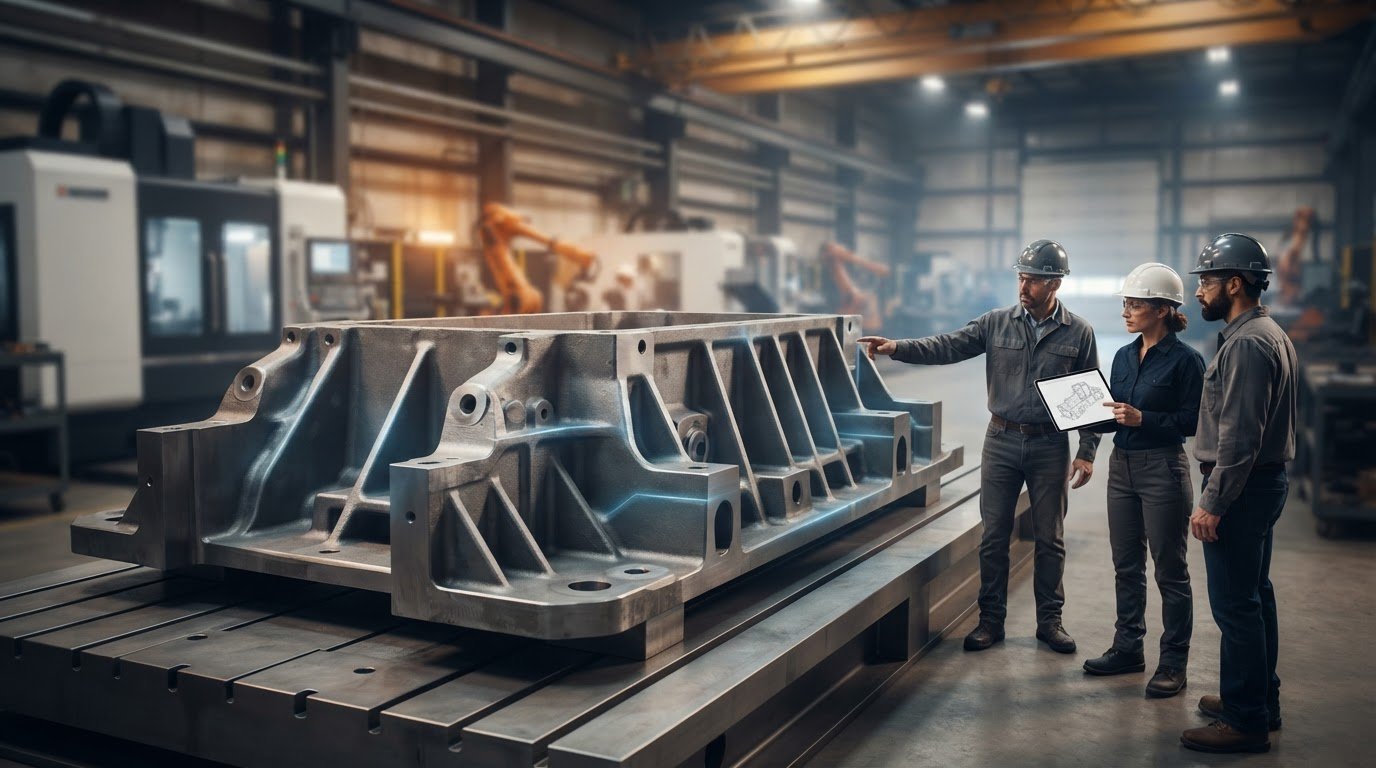 Gray Iron Machine Bases: Design, Material Selection, and Casting